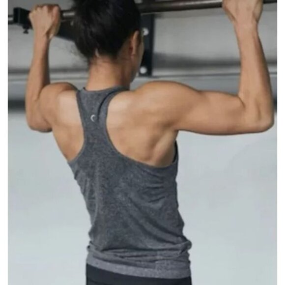 Zyia‎ Active Copper Charged Tank Top Women's Fog Gray Large Infused Seamless - Picture 4 of 10